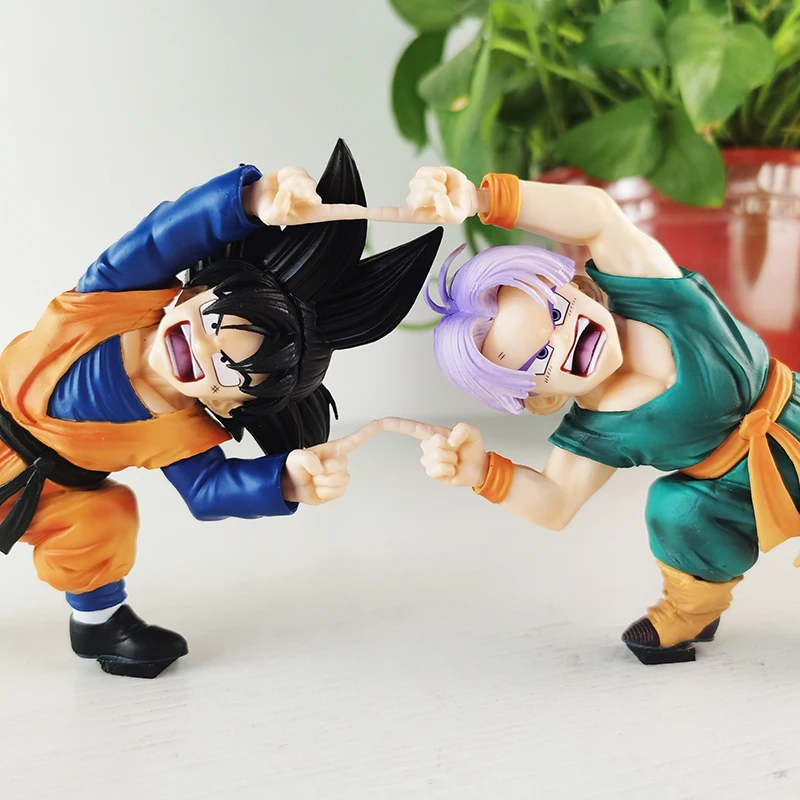 Dragon Ball Z Anime Garage Kit Son Goten Trunks Kombinasi Keterampilan Postur Figur Aksi Patung Pvc Koleksi Model Mainan Hadiah