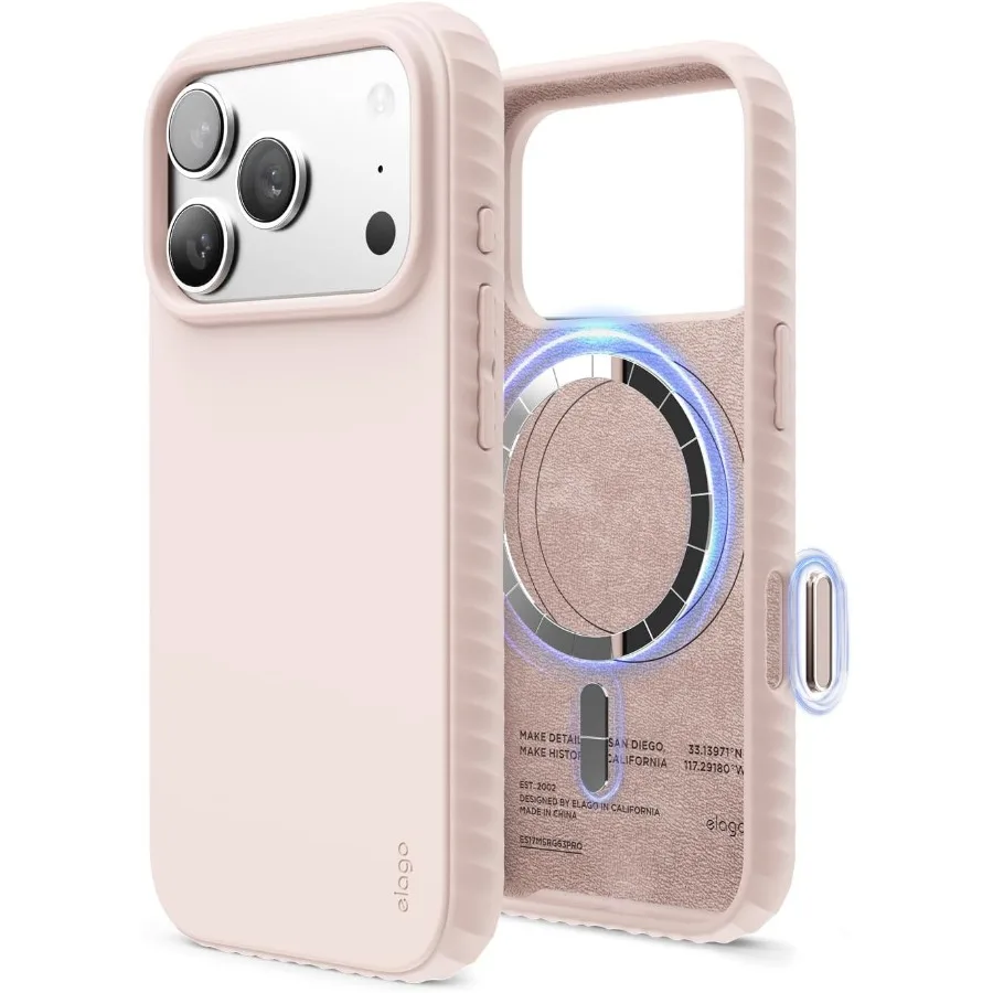 

Магнитный чехол Ridge для iPhone 17 Pro, магнитный силиконовый чехол премиум-класса с жидким силиконовым материалом, совместимый с MagSafe