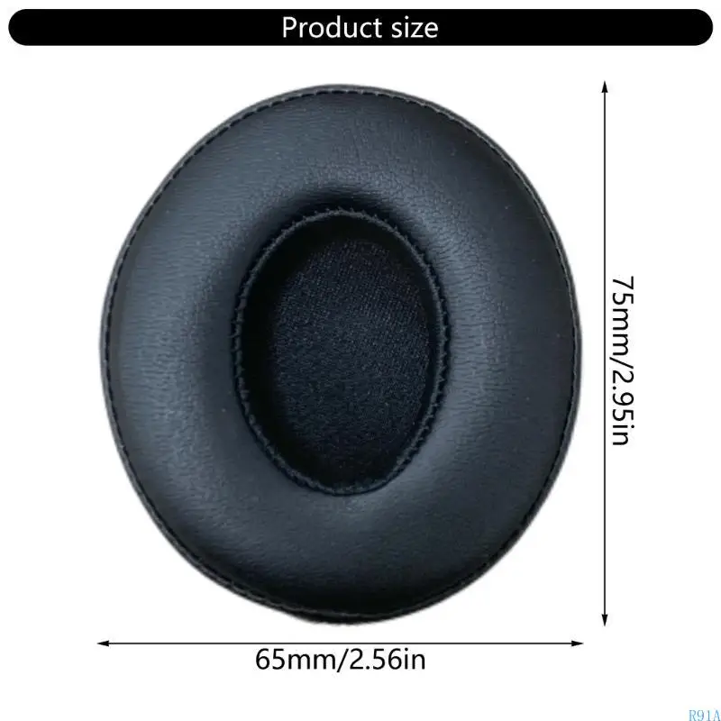 R91a cubiertas oído transpirable cuero proteína para auriculares en oreja