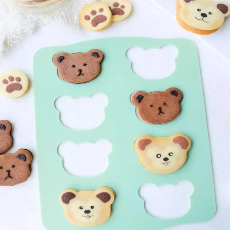 1Pcs Silicone Japanese Cookie Mold Dacquoise Chocolate Cake Decorating Kitchen Accessory Tool