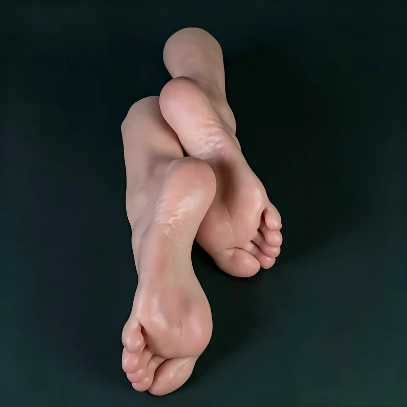 DJBS 38 EU Size Silicone Foot Model 24cm High Simulation Female Foot for Shoes Jewelry Display Art Projects