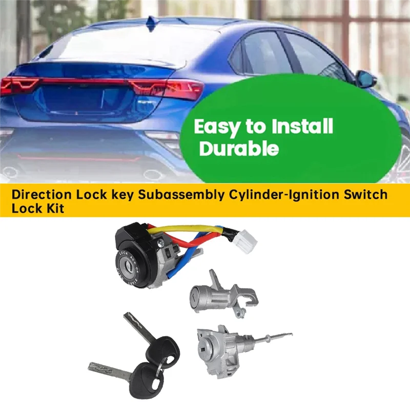 1 conjunto de bloqueio de direção chave submontagem cilindro-kit de bloqueio de interruptor de ignição 81900-m7e00 para kia optima forte soul 81991-35240-ad39
