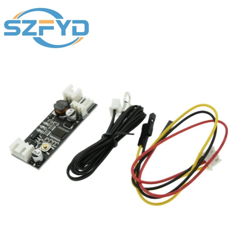 Single 12V 0.8A DC PWM 2-3 Wire Fan Temperature Control Speed Controller Chassis Computer Noise Reduction Module NTC B 50K 3950
