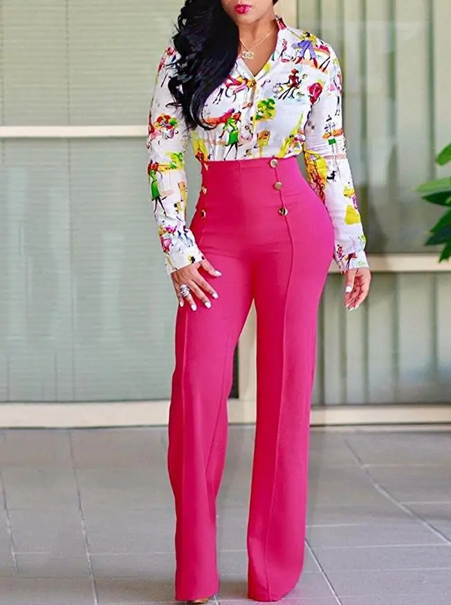 Elegant Wide Leg Fashion Office Trousers Casual Crisscross Sheer Mesh Patch High Waist Women's Flared Pants Y2k Streetwears 2024