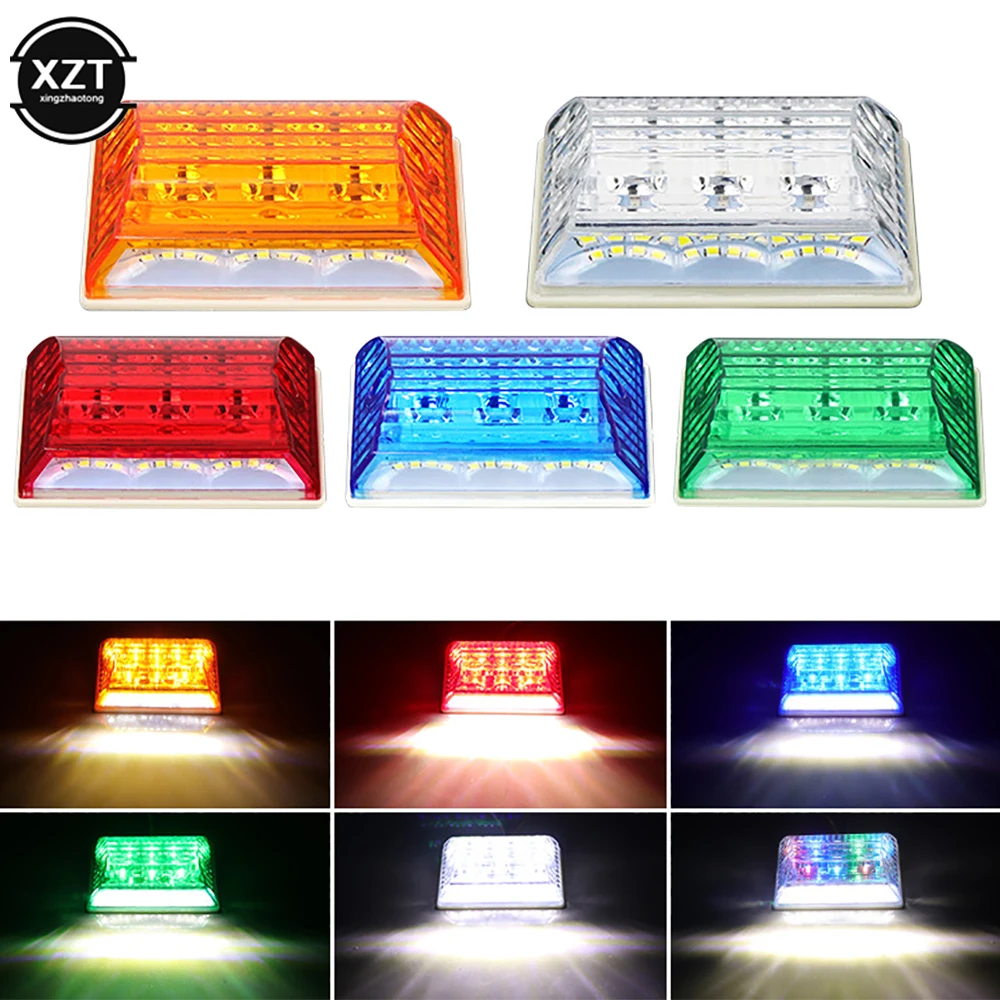 

2PCS Truck LED 24V Marker Indicator Light Clearance Lamp Waterproof Auxiliary Lamp Car Waist Lamp Flash Trailer Caravan Supplies