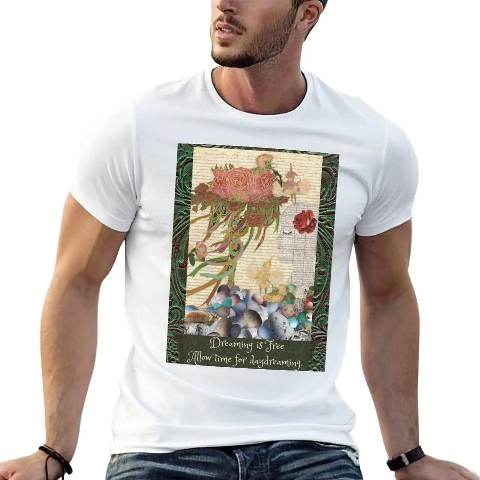 Dreaming is Free -Dolled Up Hippie Creations T-Shirt Big Size Simple T-Shirt
