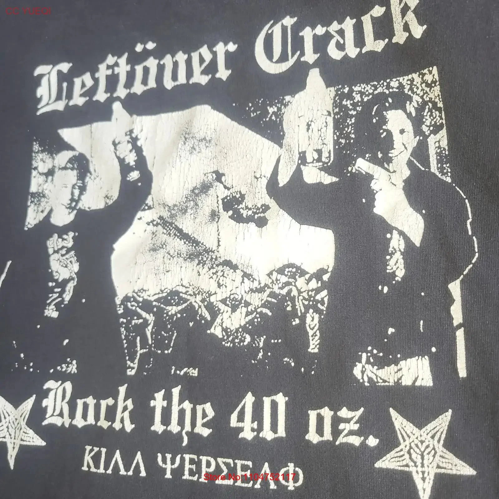 Camiseta Vintage 2000 Leftover Crack Rock The 40 oz Stza Punk Ska Crass Talla L XL, Lavada, Cómoda, Ropa de Diseñador