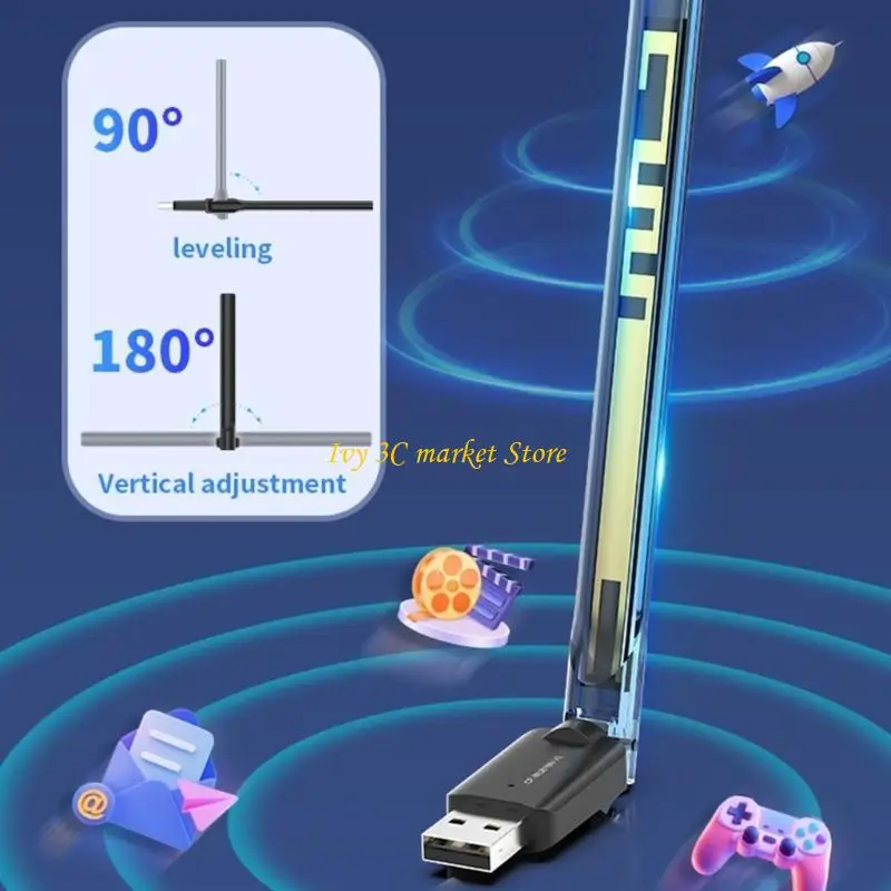 D7YC WU818N USB Wireless Adapter 150Mbps For Seamless Internet Connection