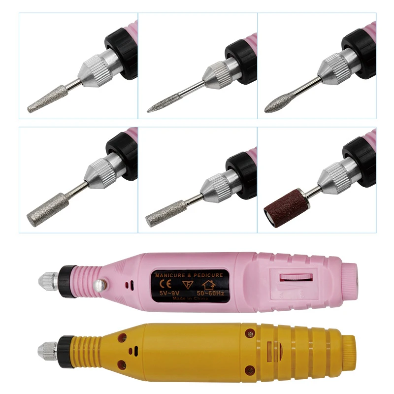 Multi-color Grinding machine pen mini electric sander sanding machine Gundam nail polishing Tools EU Plug/USB