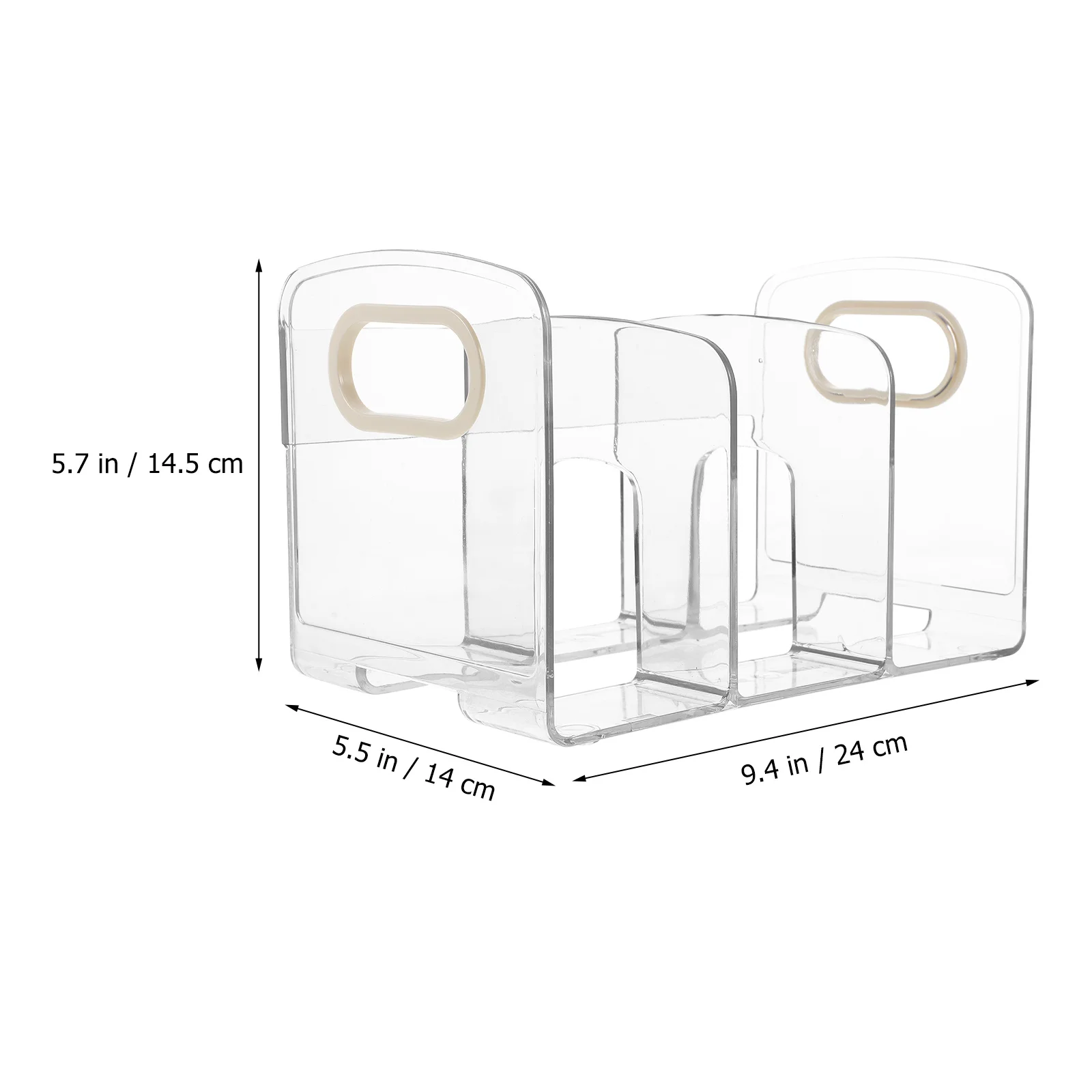 Transparent Book Stand Heavy Duty Bookends For Shelves Magazine File Organizer Acrylic Desktop Storage Box Multi-Function