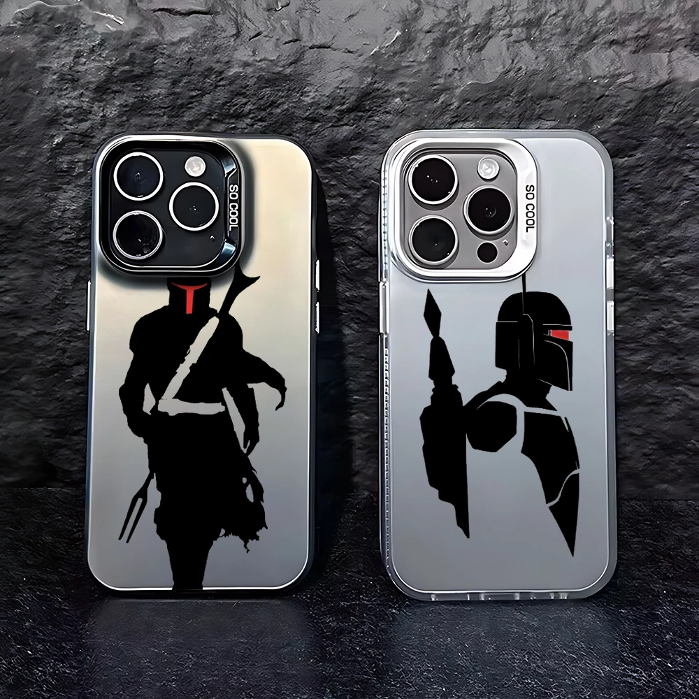 La custodia per telefono Mandalorians Grogus Yodas per iPhone 15 14 13 12 11 Pro Max X XR XSMAX 8 7 Plus Cover posteriore antiurto opaca Candy