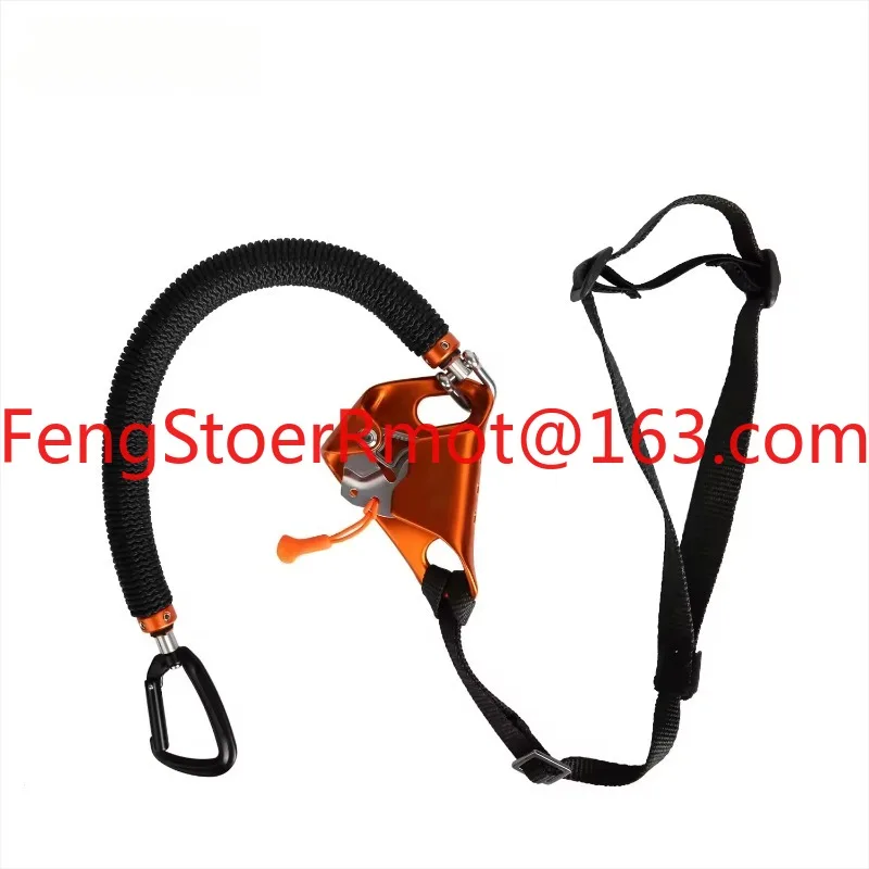 Adjustable Knee-Assisted Ascender for Rock Climbing Elastic Polyester Foot Strap Footrest Webbing Buckle Pull-Up Training Aid