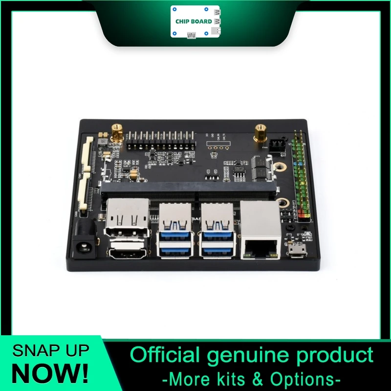 Waveshare Jetson Xavier NX AI Board, NVIDIA Volta GPU 384-Core, 48 Tensor Cores, Carmel ARM AI Platform