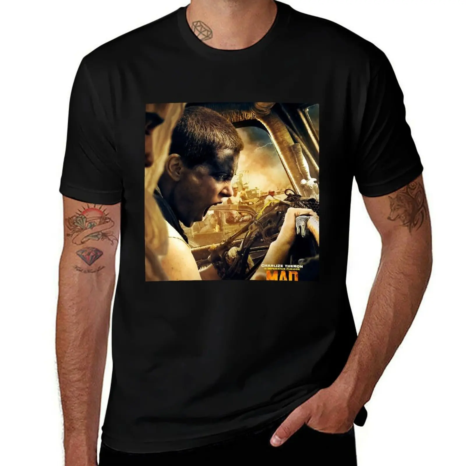 

Mad Max Fury Road Movie Poster Furiosa T-Shirt g man t shirts for men t shirts for man pack cotton T-Shirt