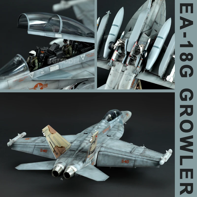 MENG plastic model kit assembled aircraft LS-014 Boeing EA-18G Growler electronic warfare attack aircraft 1/48