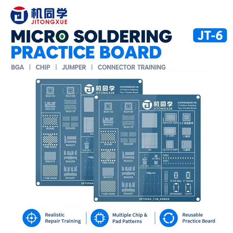 JTX JT-6 BGA Chip Disassembly Practice Board Disassembling And Assembling The Connector Base Practice For Beginners Tool