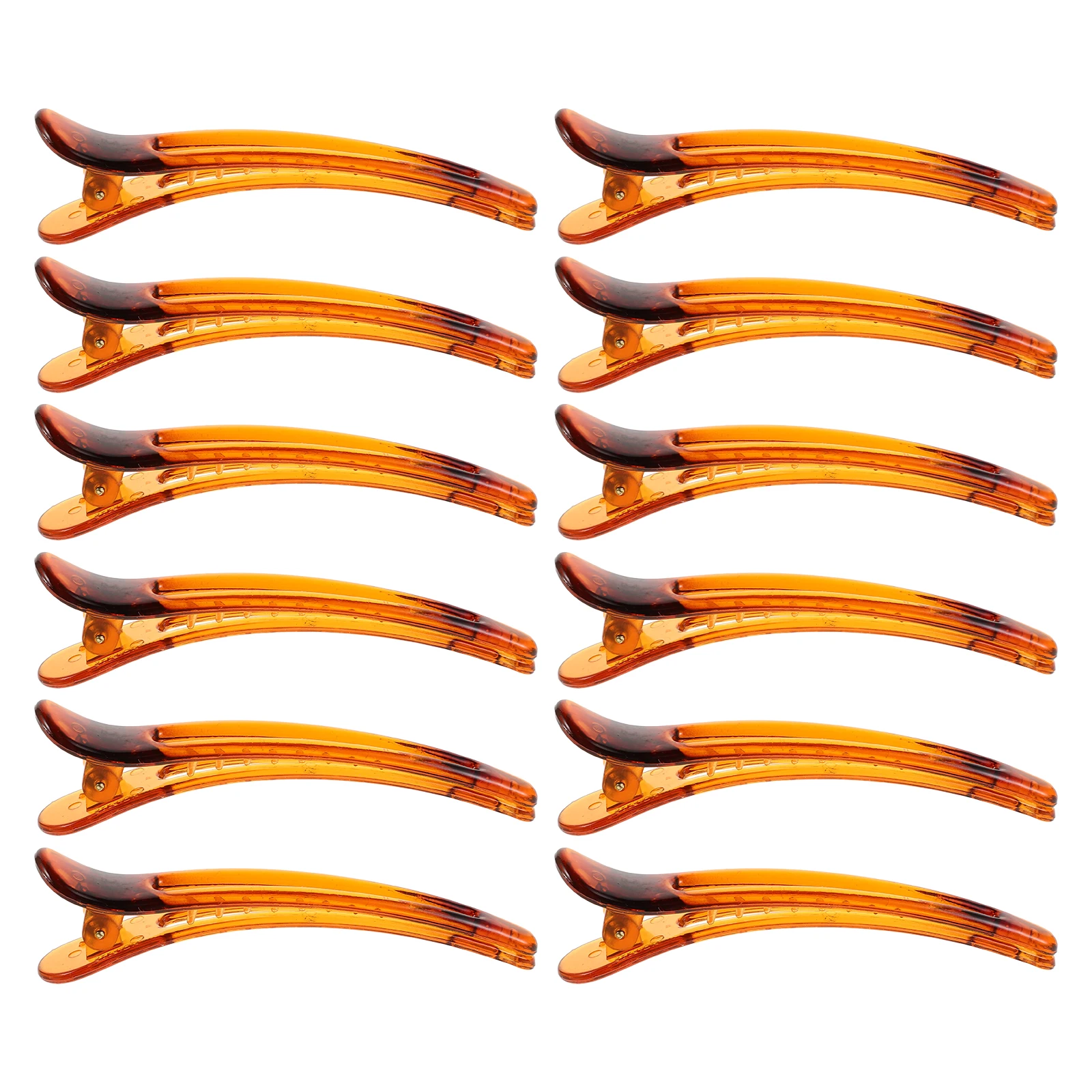 

12 pcs Duckbill Clips Extra Large Hair Decorative Cute Barrettes Transparent Resin Women Accessories Hair Tools