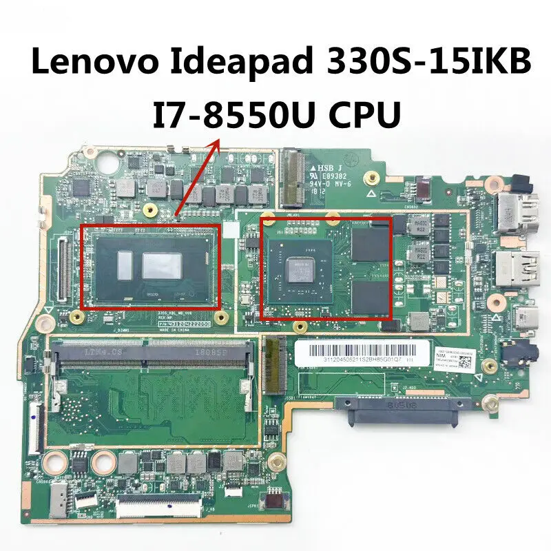 

Материнская плата для ноутбука Lenovo Ideapad 330S-15IKB со стандартным процессором 4 Гб ОЗУ DDR4