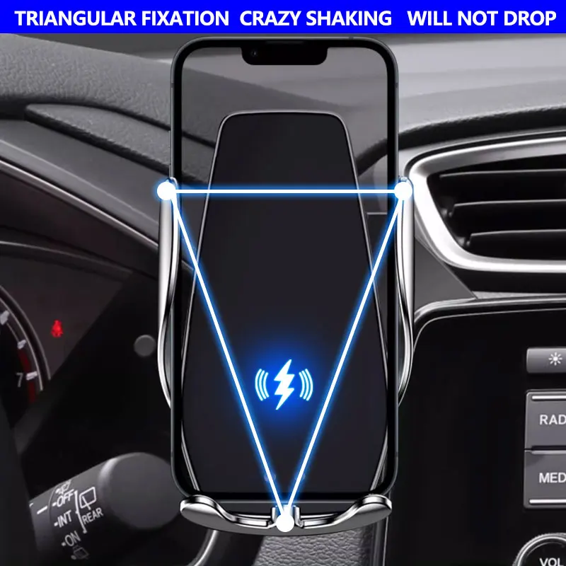 Car Phone Holder For MG MG5 ev 10.25 inch Screen Fix Navigation Bracket Wireless Smartphone Holder Support - Image 5