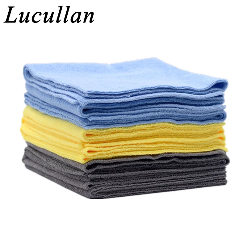 Lucullan 40X40CM 300GSM Basic Microfiber Cleaning Towel No Scratch Edgeless Clothes For Coating, Waxing, Detailing