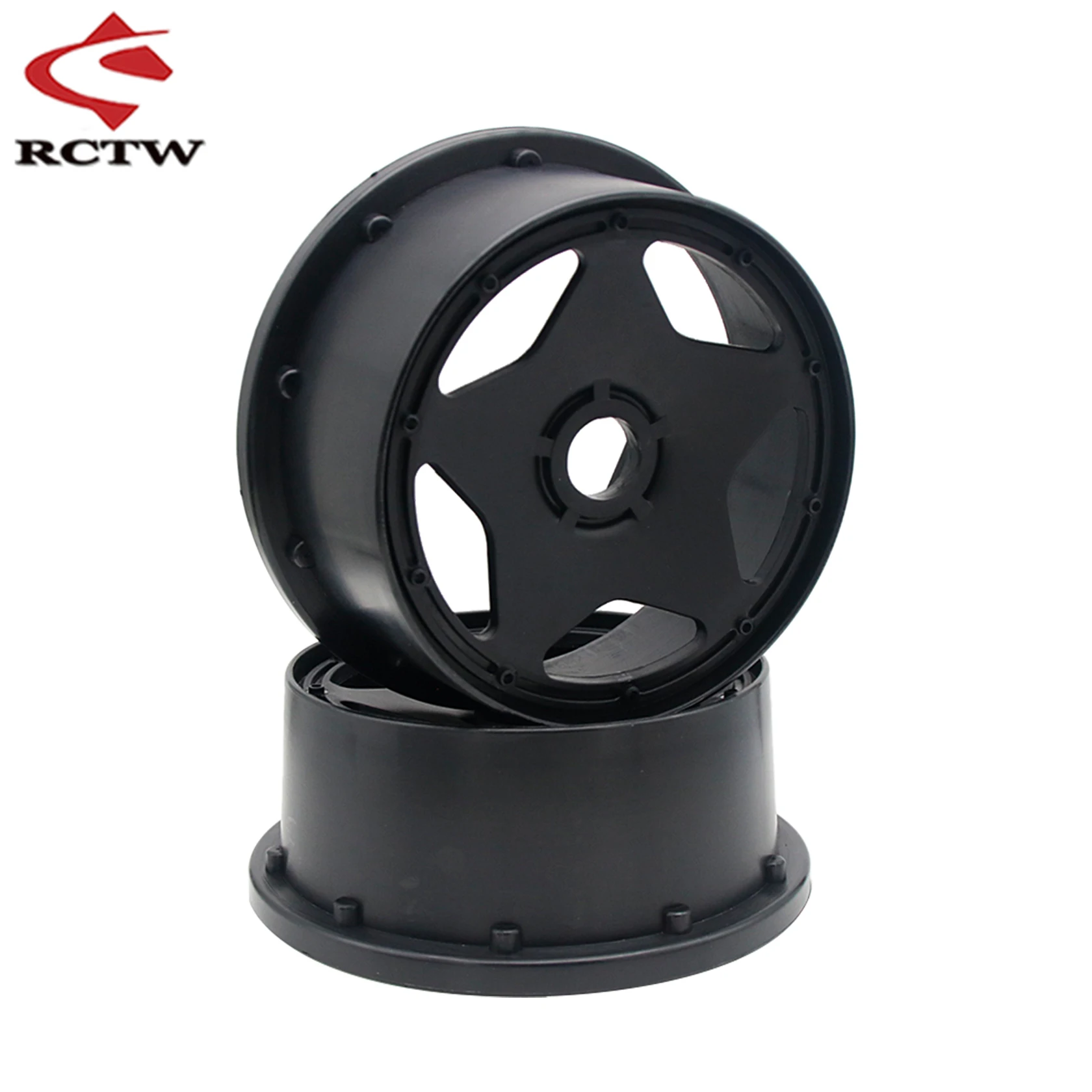 Wysokiej jakości matowe pięciogwiazdkowe piasty kół przednie lub tylne do 1/5 Hpi Rofun Baha Kingmotor Rovan Baja 5B SS Truck Rc Car Części zamienne