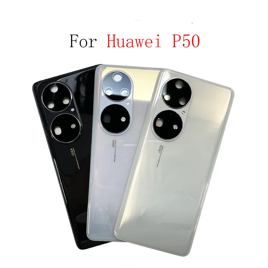 Convient pour Huawei P50 Pro coque arrière de batterie en verre + lentille d'appareil photo peut être utilisée pour la réparation et le remplacement