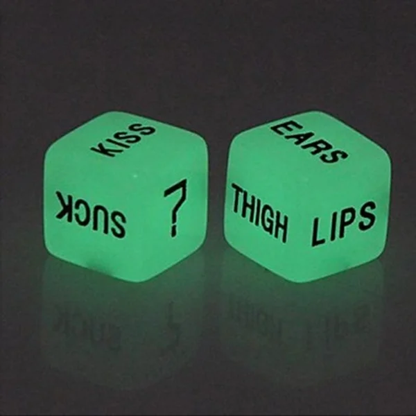 2PCS Luminous Fun Dice Creative English Fun Dice Action Posture Position Sexy Funny Adult Love Dice valentines day gift