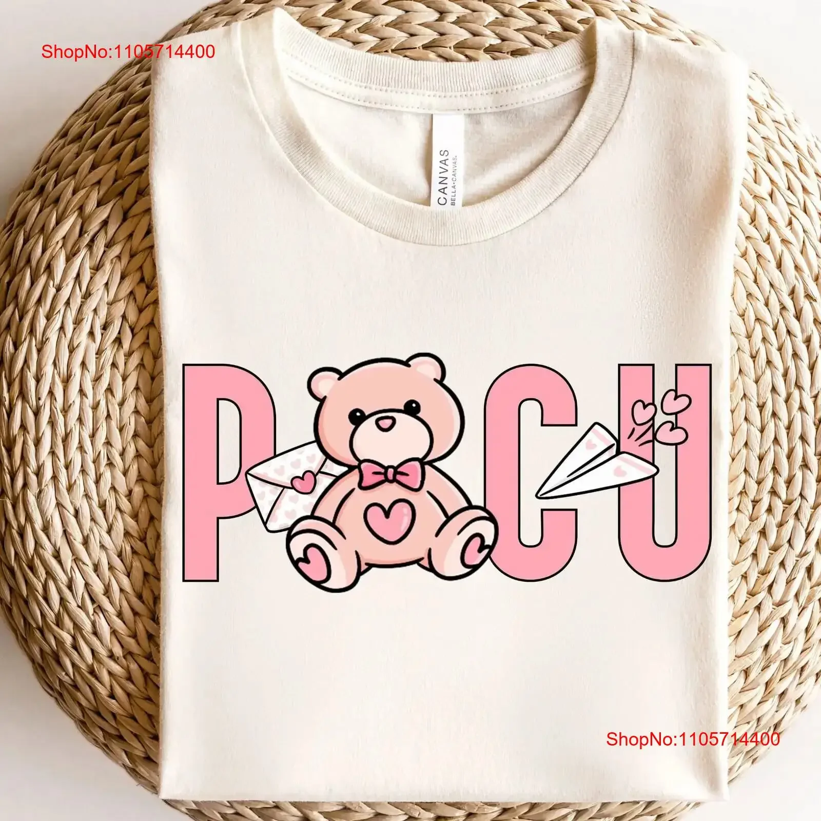 PICU Nurse Valentine's Day T Shirt for Pediatric Intensive Care Unit ICU Peds Nurses Crew Valentines Nursing Grad vintage