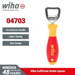 Wiha 04703 Bottle Opener Ideal for Workshop and Kitchen Multifunctional Opener with Screwdriver Handle