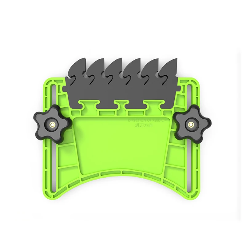 Imagem -05 - Carpintaria Feather Loc Board Grupo Universal Featherboards Segurança Slot Miter Gauge Saw Tabela Compatibilidade Cortes Precisos