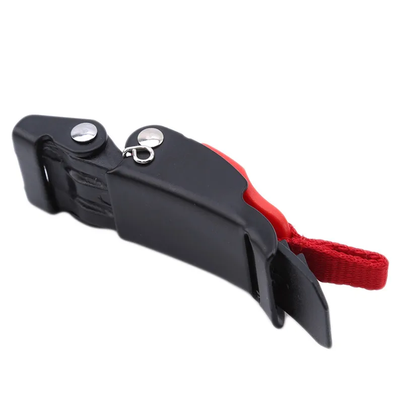 1PC Plastic Motorcycle Helmet Speed Clip Chin Strap Quick Release Pull Buckle Black + Red Motorcycle Helmet Lock(1pc sell)