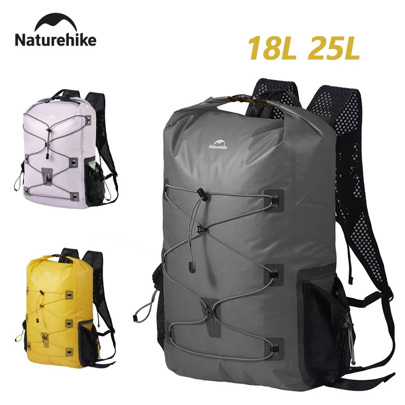 

Водонепроницаемый рюкзак Naturehike 18 л/25 л, легкий, портативный, с разделением на сухое и влажное отделение, для активного отдыха, походов, плавания, рыбалки
