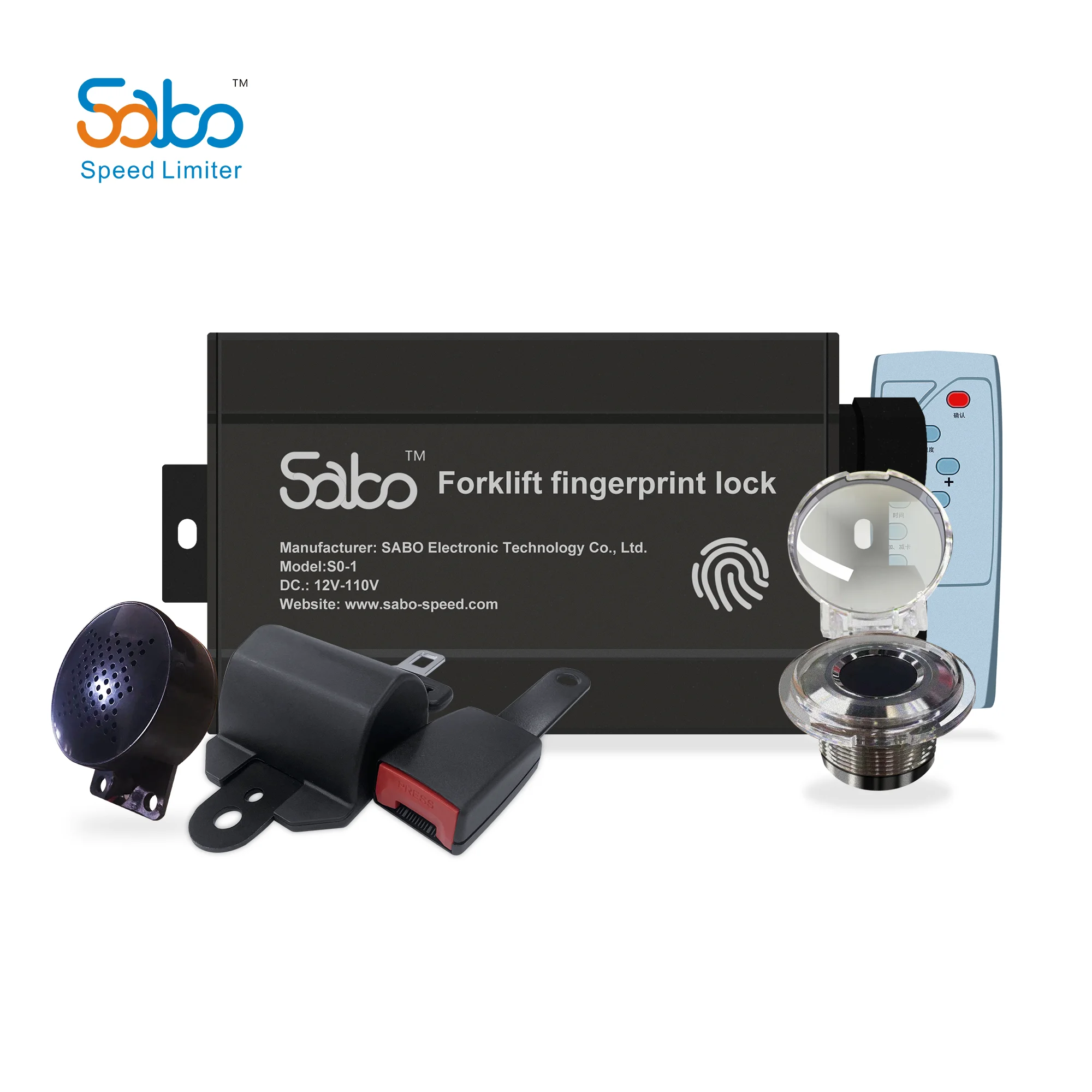 

SABO Fingerprint Lock Durable Material Handling Equipment Parts Forklift Keys Forklift Safety Systems Electric Forklift Trucks