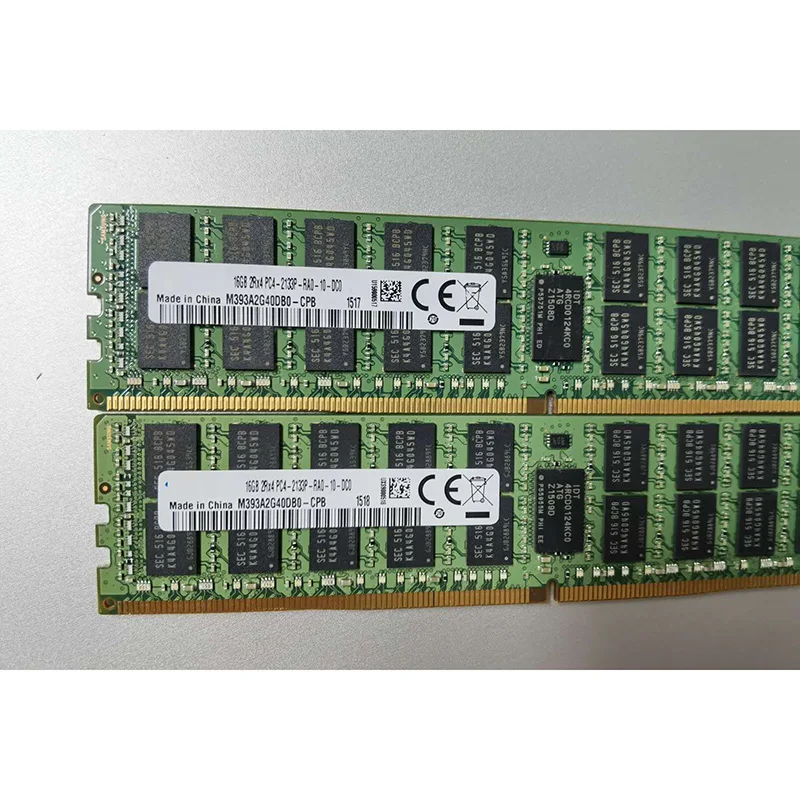 1PCS M393A2G40DB0-CPB/0Q/2Q/3Q 16G DDR4 PC4-2133P 2133 ECC REG Memória de servidor