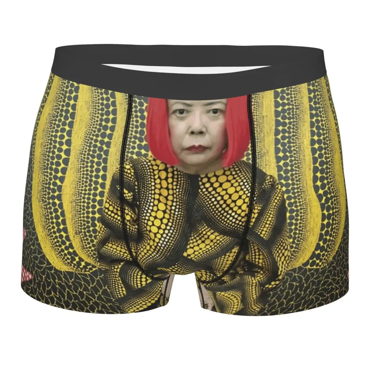 

Cool Yayoi Kusama Boxers Shorts Underpants Men's Breathbale Abstract Pumpkin Printing Briefs Underwear