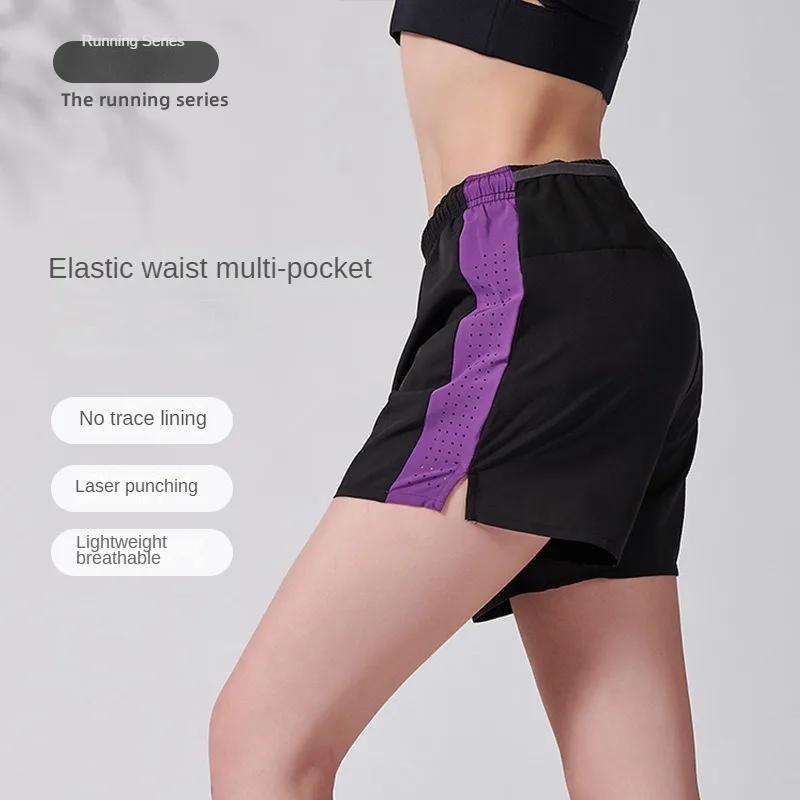 

Women's Marathon Running Shorts High Waisted Spandex Shorts Gym Yoga Workout Athletic Shorts for Women with Pockets