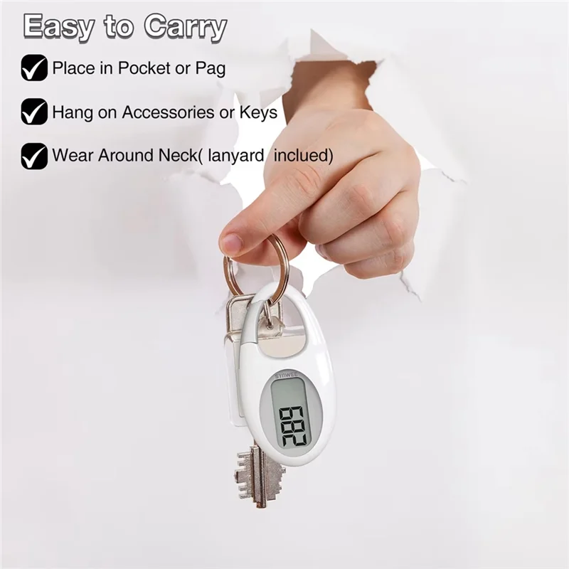 Мини-цифровой шагомер 3D счетчик шагов для ходьбы для занятий спортом на открытом воздухе бег для детей, мужчин и женщин, ходьба Trackerabgi