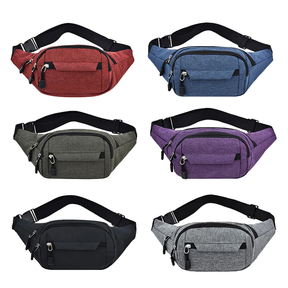 حزام ركض قابل للتعديل بسعة كبيرة للرجال، مادة فاني عصرية للرياضات الخارجية واللياقة البدنية