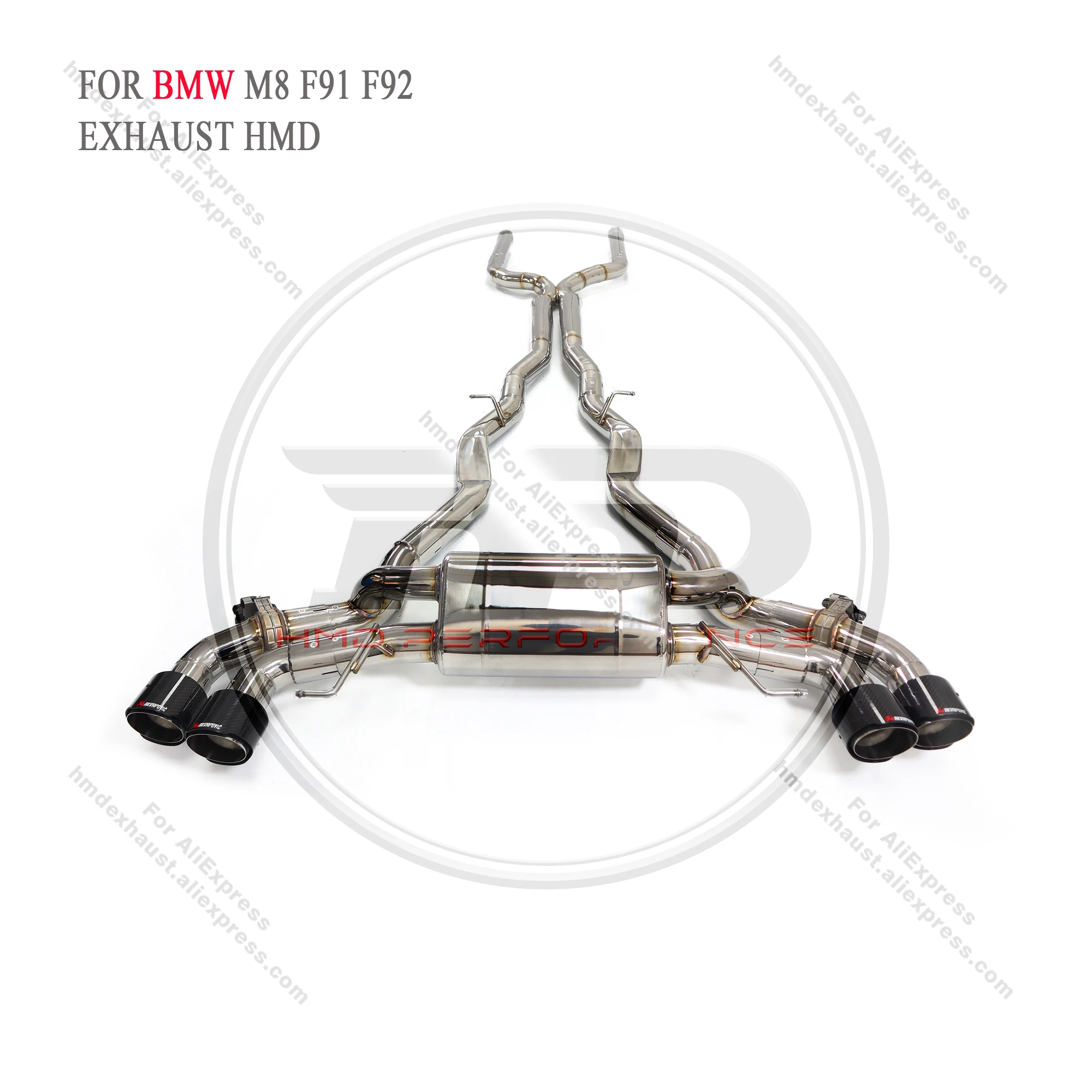 

HMD Exhaust System Stainless Steel Performance Catback for BMW M8 F91 F92 Muffler With Valve