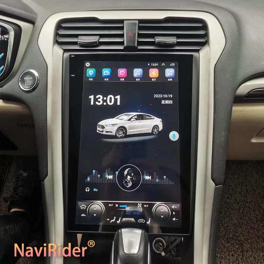 

256GB 13.8Inch 2Din Car Android 13 1920*1080 2K Screen Carplay For Ford Mondeo Fusion 2014 2019 Stereo GPS Navi DSP Video Player