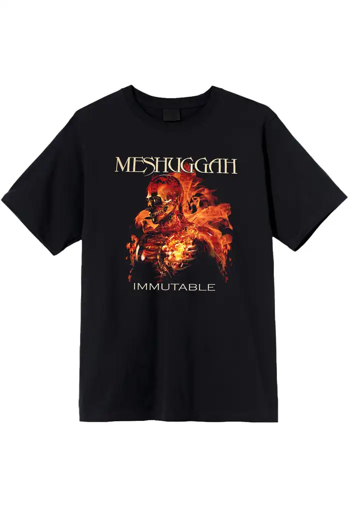 Meshuggah - Flaming Man - T-Shirt unisex cotton tee