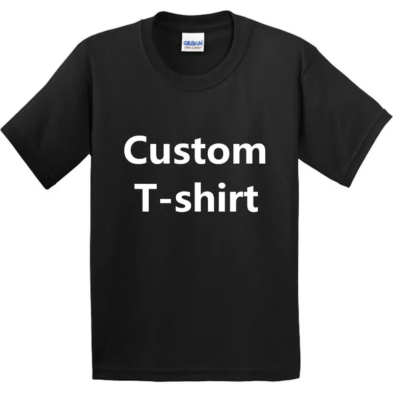 Camisetas coloridas personalizadas para niños y niñas, 100% algodón, estampado DIY, tu diseño, contacto con el vendedor