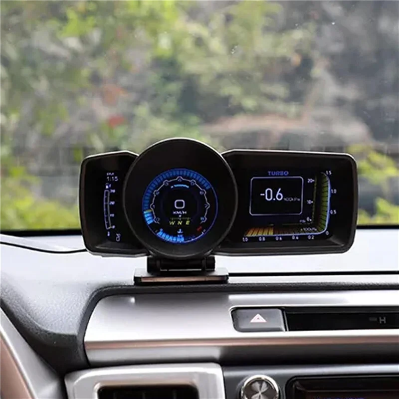AP-7 HUD Head-Up Display OBD GPS Dual System Driving Computer LCD Computer Speedometer Universal Replacement Spare Parts-A61E