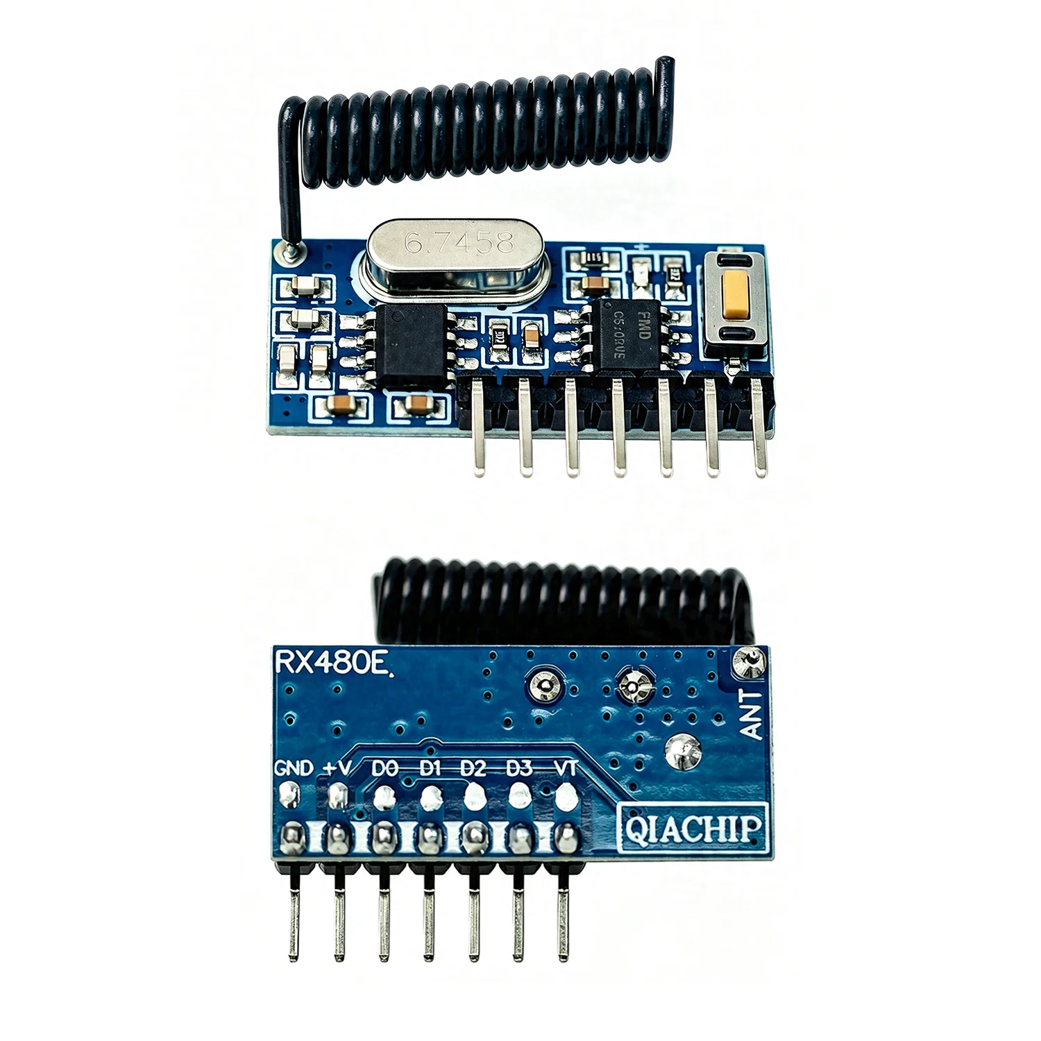 433 Mhz RF Remote Control Transmitter 433mhz RF Relay Receiver Switch Module Wireless Switch 4 CH Output Control Switch DIY Set
