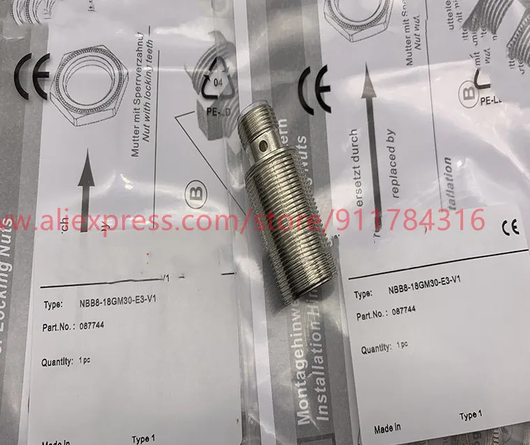 

3pcs New High quality Pepperl+Fuchs Proximity Switch NBB8-18GM30-E2-V1 NBB8-18GM30-E0-V1 NBB8-18GM30-E3-V1