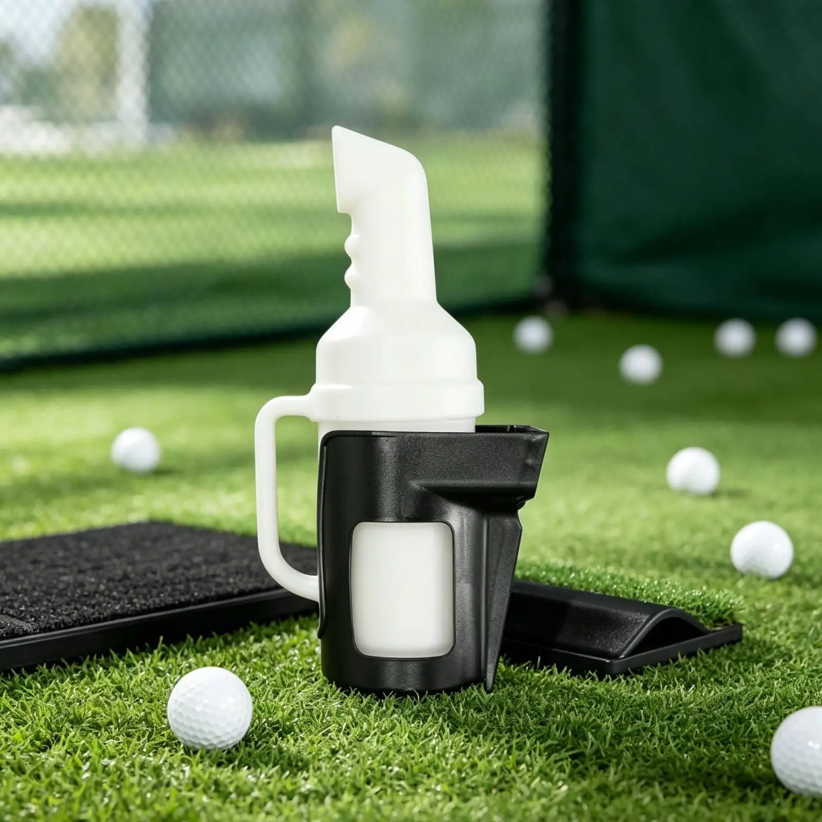 Golf Vehicle Bottle Built Side Handle Sand Filler Holder Plastic Mount for Links Vehicle Use