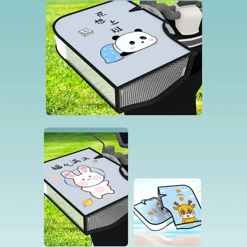 Waterproof Electric Vehicle Sunscreen Gloves Anti-Sun Windproof Handlebar Grip Protector PVC Soft Handle Grip Cover Brake Handle