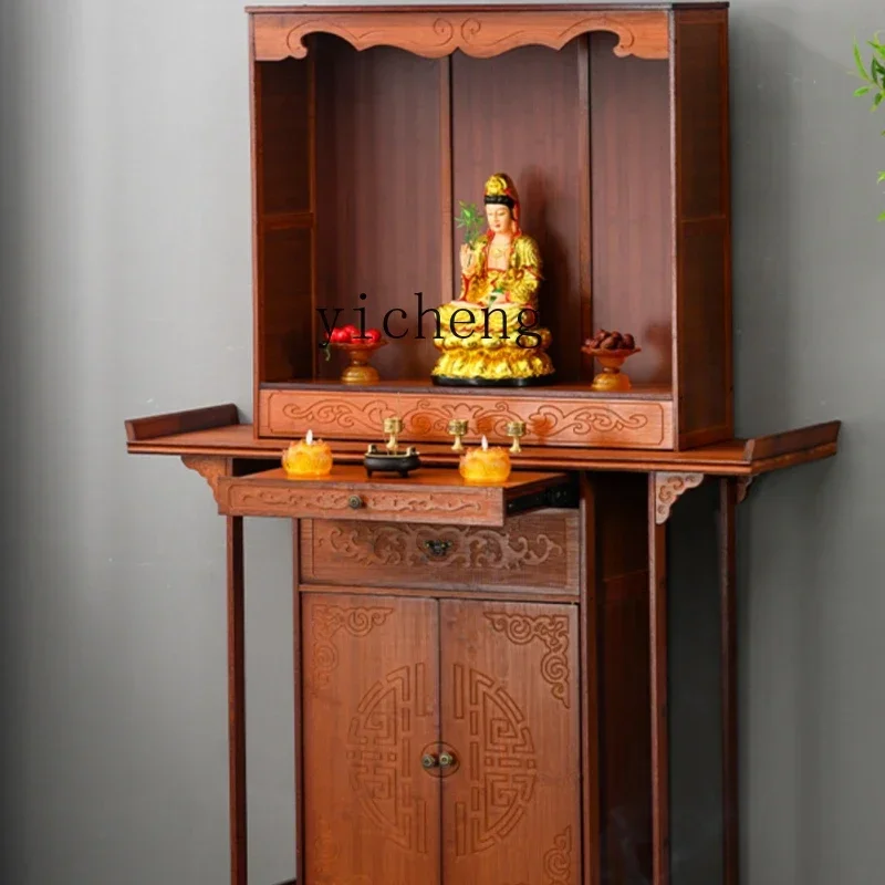 

ZZXL Chinese shrine offering table shrine household incense table God of Wealth cabinet Buddhist table