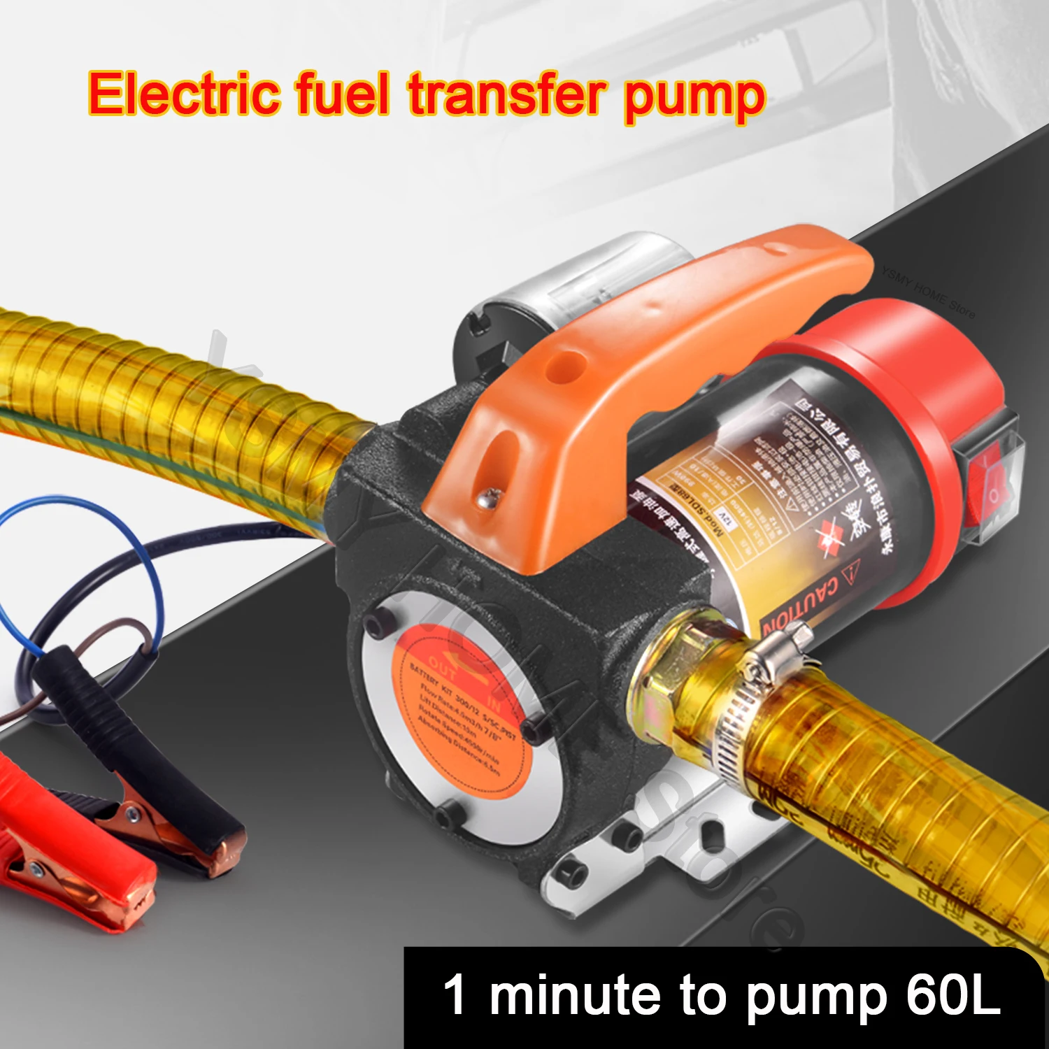 Imagem -03 - Bomba de Transferência de Combustível Elétrico Conveniente Bomba de Diesel e Querosene Bombas de Transferência de Óleo para Equipamentos ao ar Livre dc 12v 24v ac 220v 990w