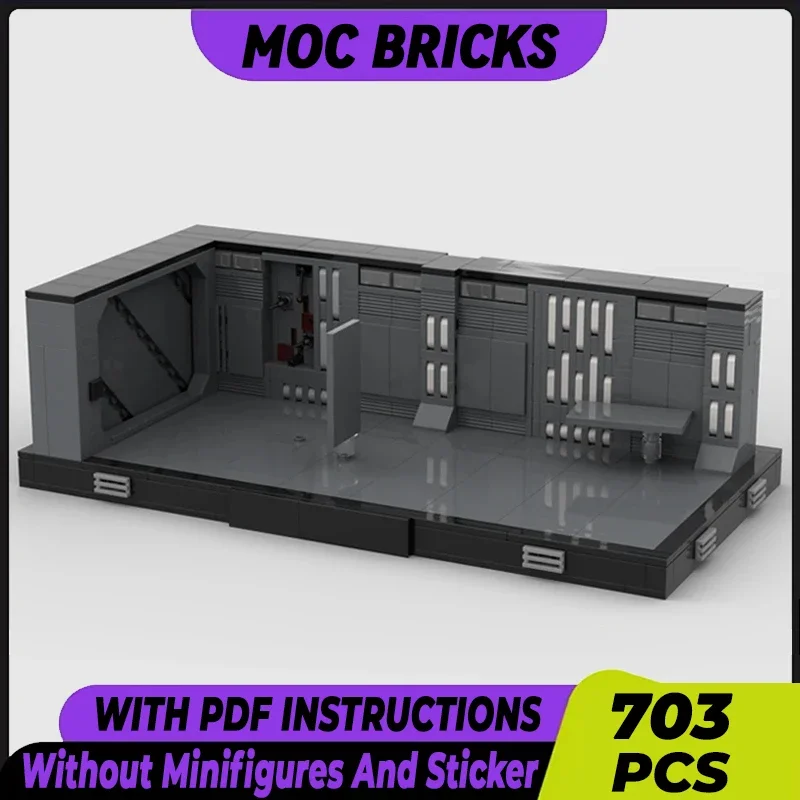 

Звездная модель фильма Moc, строительные кирпичи, рампге преступников, технологические блоки, подарки, рождественские игрушки, наборы «сделай сам», сборка